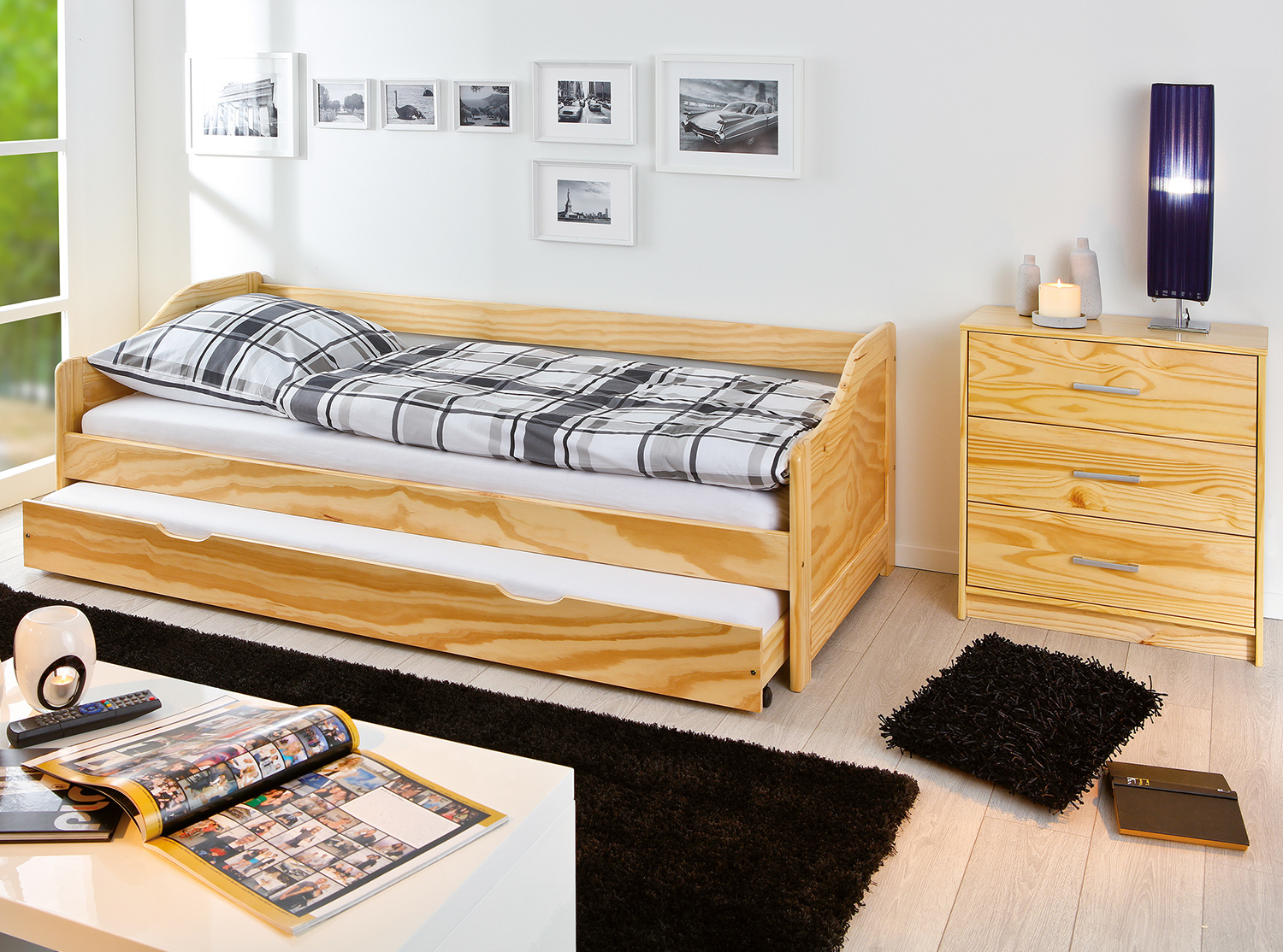 Postel z masivu 90x200