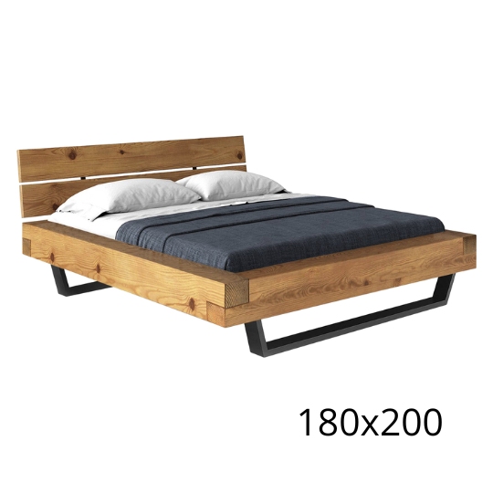 Postel CURBY 180x200 kov lak