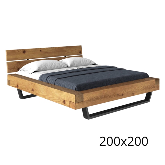 Postel CURBY 200x200 kov lak