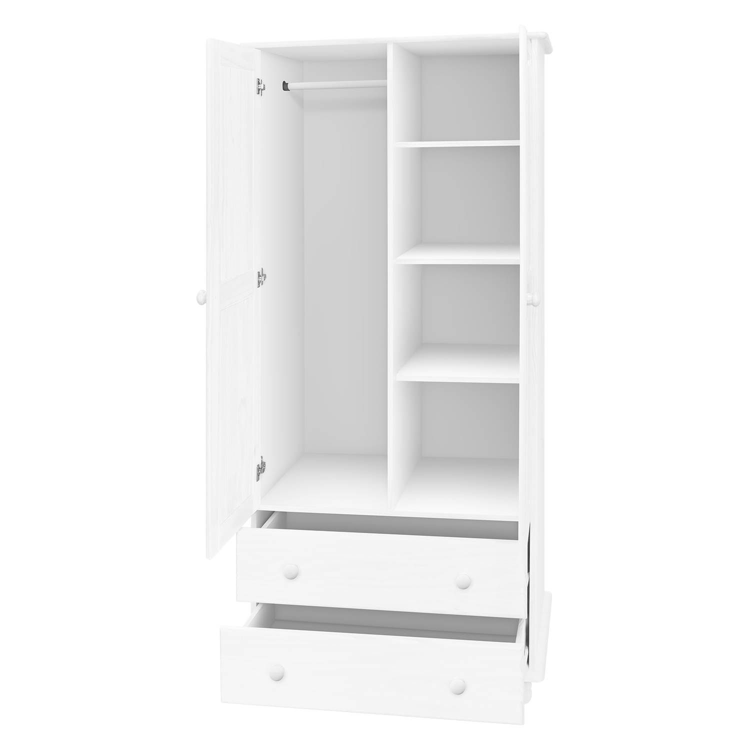 Skříň 2-dveřová 8850B bílá