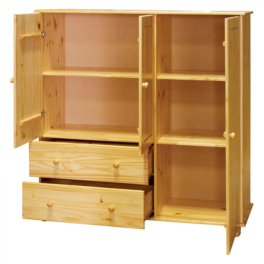 Komoda 2 zásuvky + 3 dvířka 8018