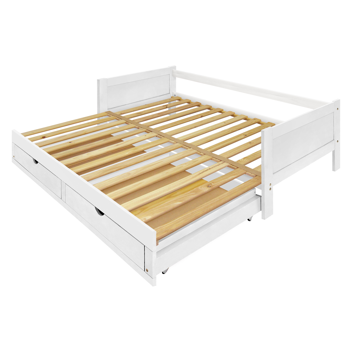 Rozkládací postel DIANA 90-180x200 bílá