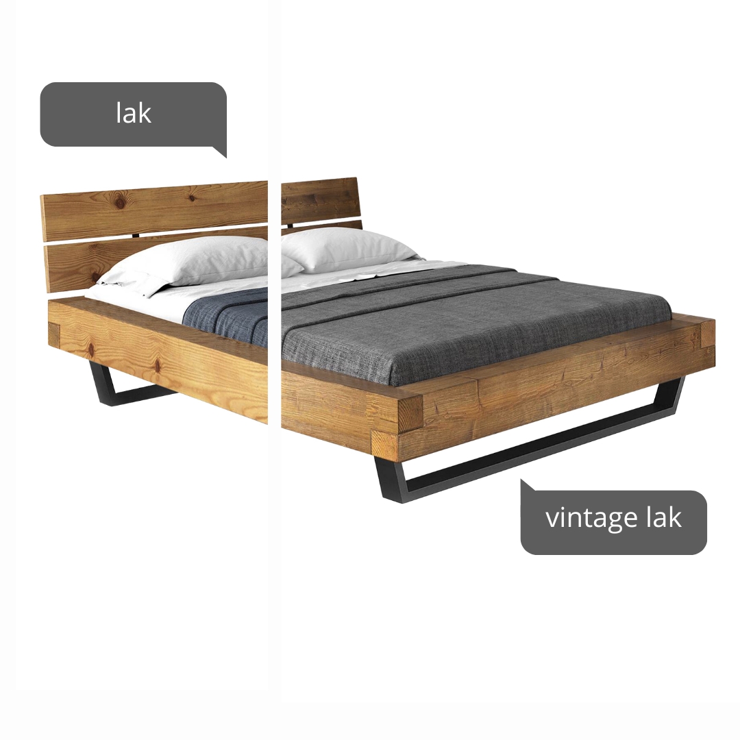 Postel CURBY 160x200 kov vintage lak