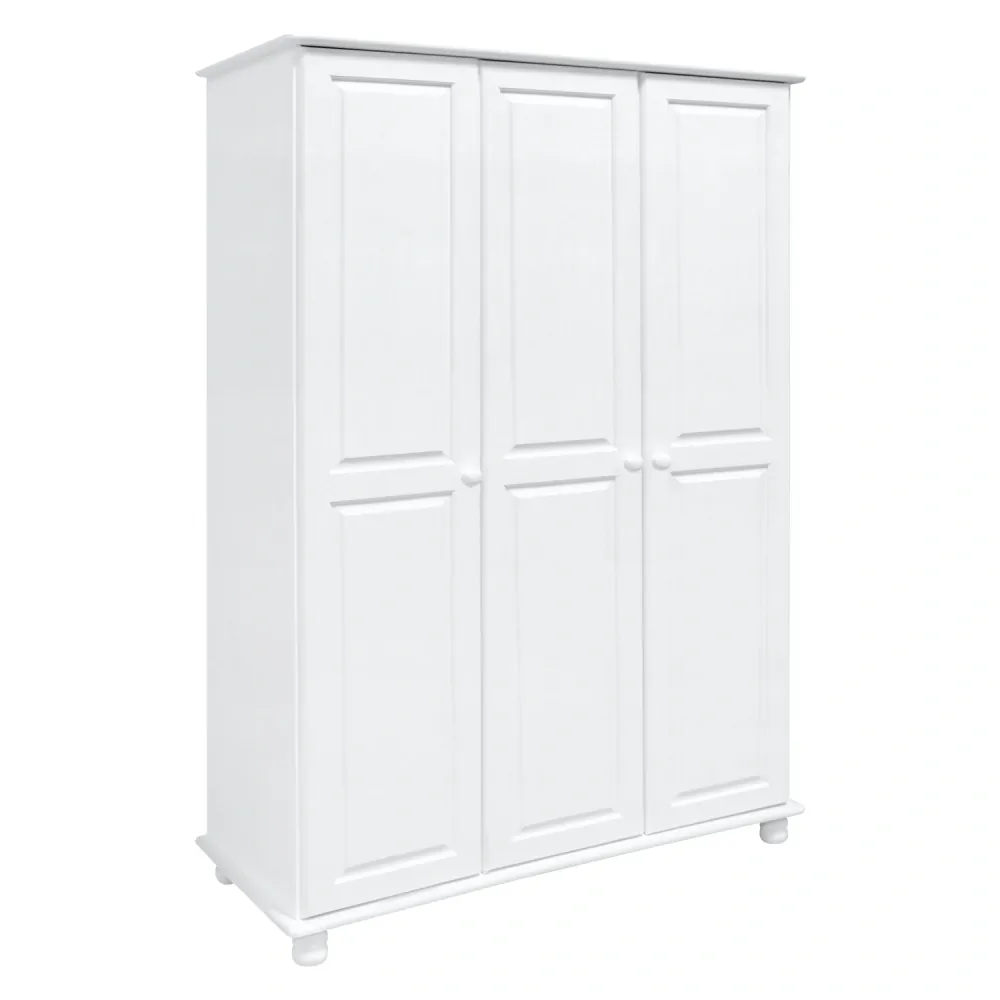 Skříň 3dveřová 8863B bílý lak