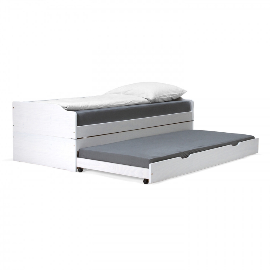 Rozkládací postel FENIX bílá