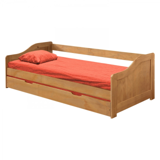 Postel LAURA 90x200 s přístýlkou vosk