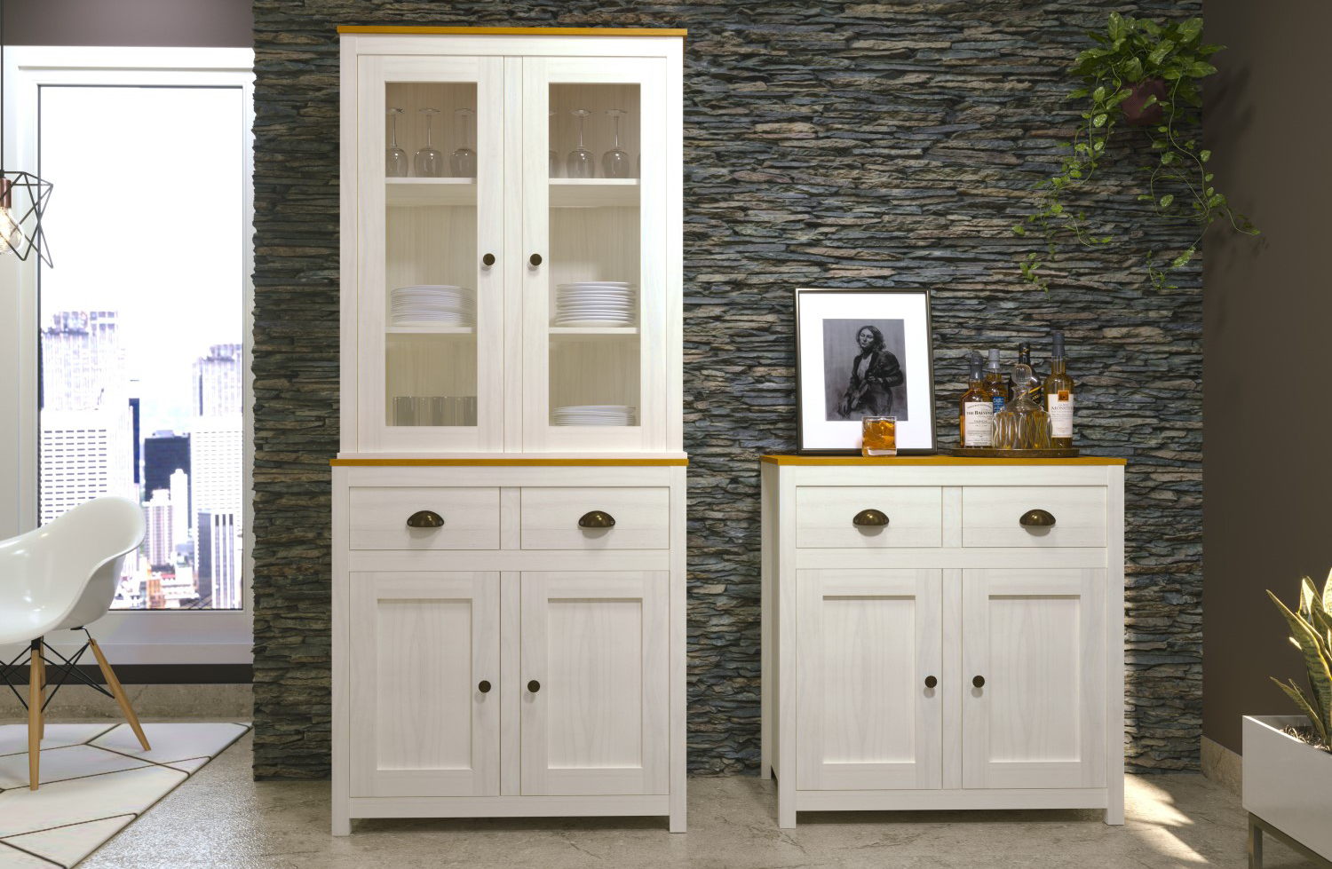 Bílý nábytek TOPAZIO